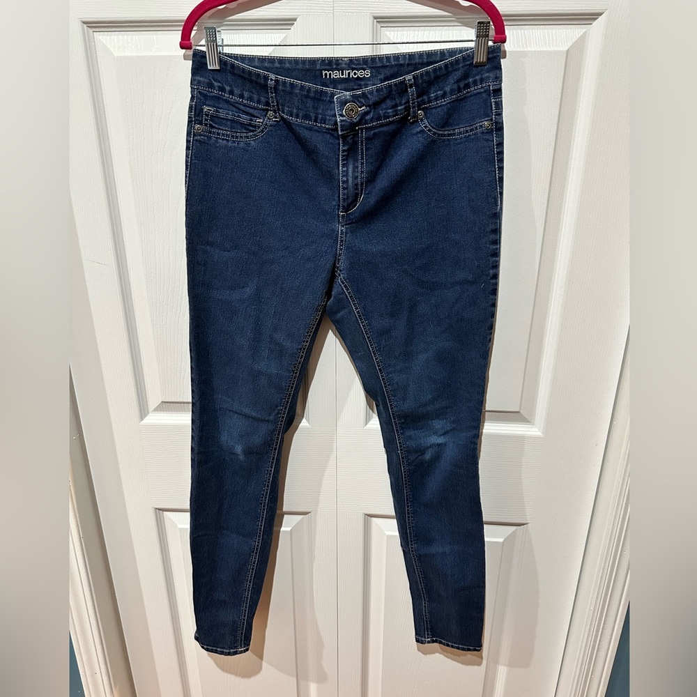 Maurice’s skinny jeans, size 14 reg, medium wash